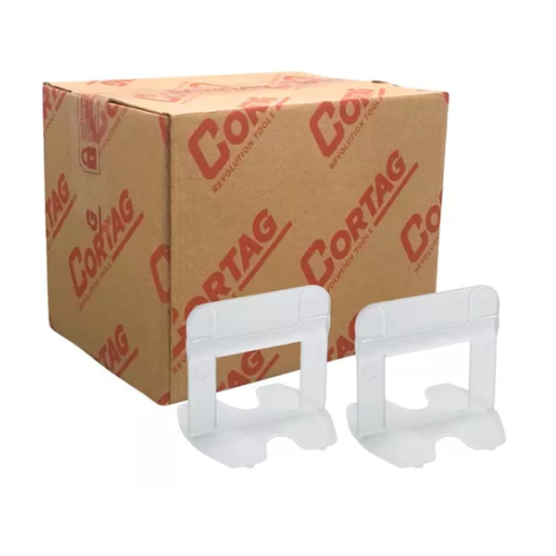 Nivelador de Piso de 2,0mm Cortag (Caixa com 500 Unidades)